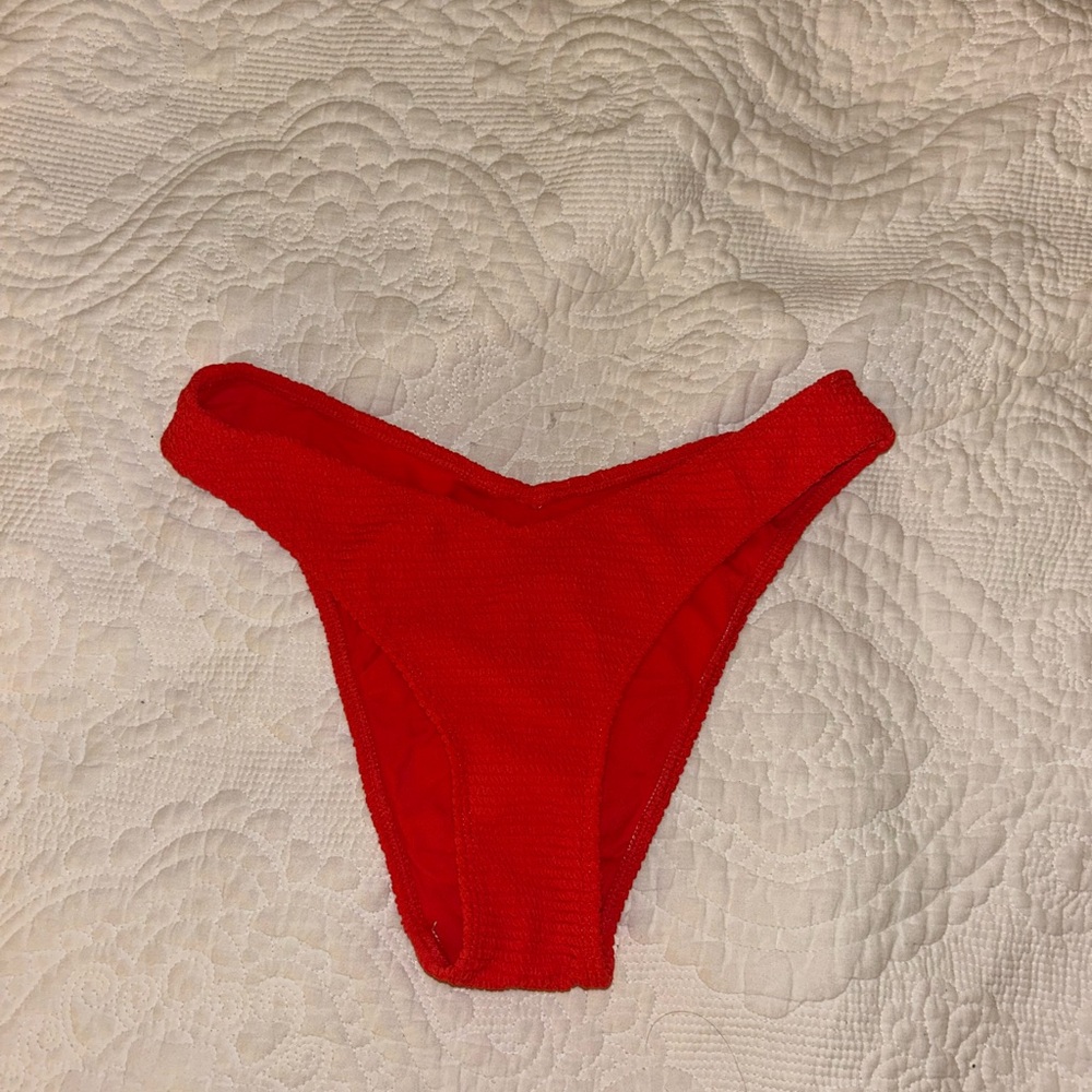 L.A. Hearts Red/Coral Bikini Bottoms